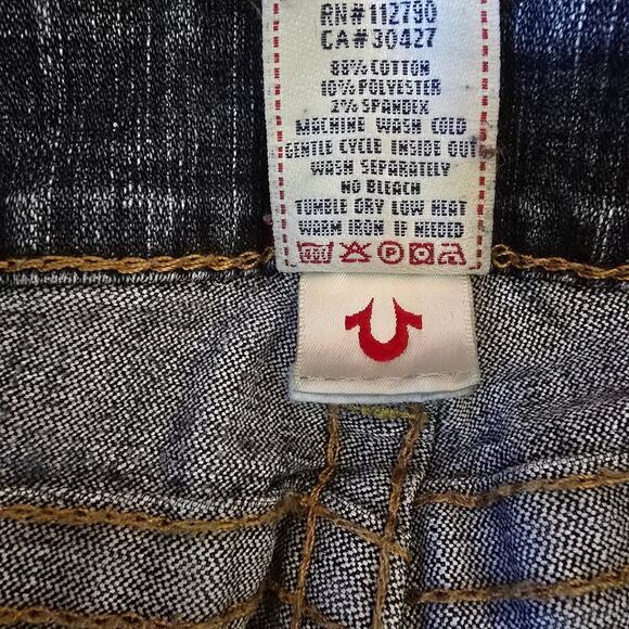 True Religion Johnny Straight Leg Y2k Jean WC92317QV - Picture 5 of 13